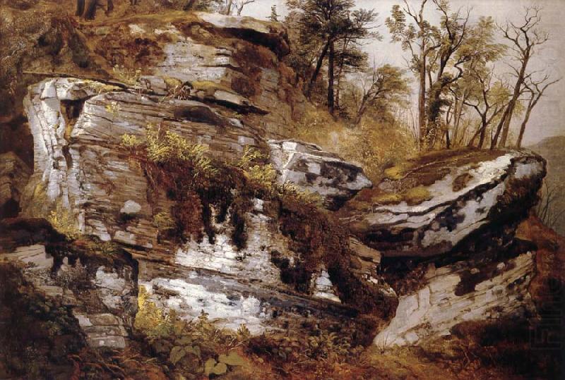 Asher Brown Durand Rocky Cliff china oil painting image